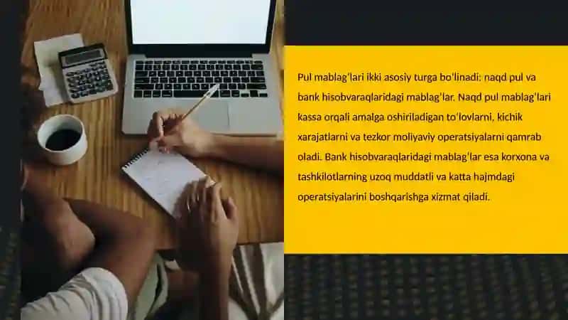 Pul mablag‘lari hisobi 4