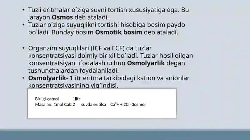 Organizmning biologik suyuqliklari. Qonning fizikaviy kimyoviy xossalari. Eritrotsitlar fiziologiyasi. Gemoglobin 4
