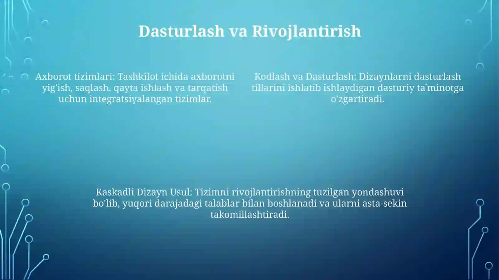 Kaskadli dizayn usuli 4