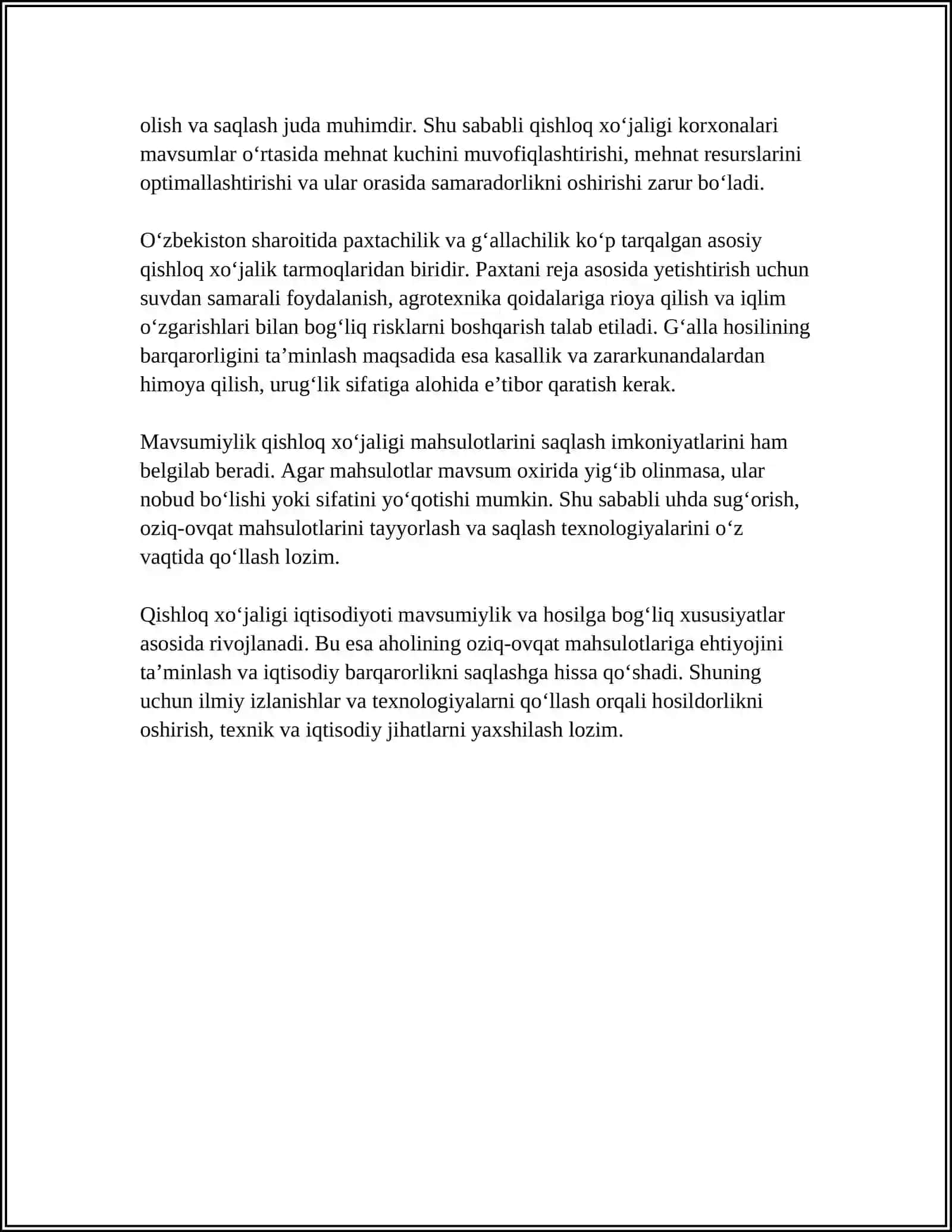 QISHLOG’ XO’JALIGI KORXONALARINING O’ZIGA XOS XUSUSIYATLARI 4