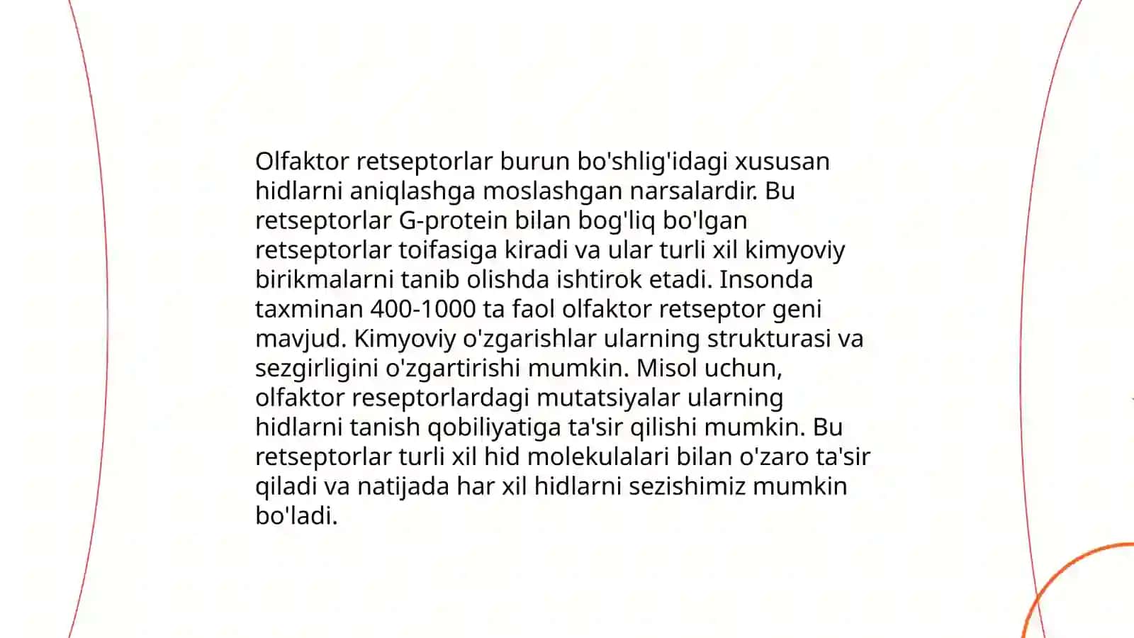 Hid bilish tizimi biokimyosi 4