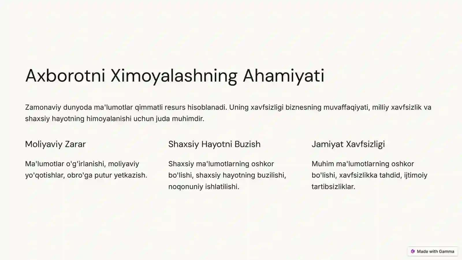 Ma'lumotlarni Fizik Ximoyalash 4