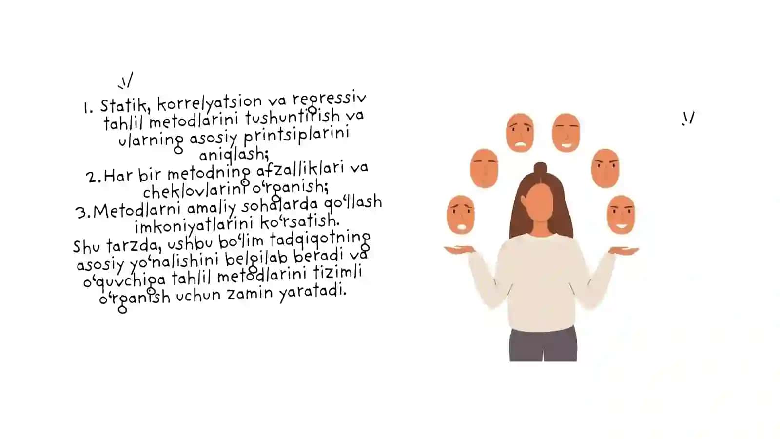 Statik, korrelyatsion va regressiv tahlil metodlari 4