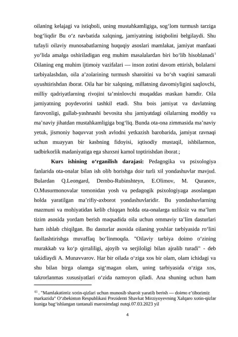 SHAYX MUHAMMAD SODIQ MUHAMMAD YUSUFNING “OILA QO‘RG‘ONI” KITOBIDAGI TARBIYA MASALALARINING YORITILISHI 4