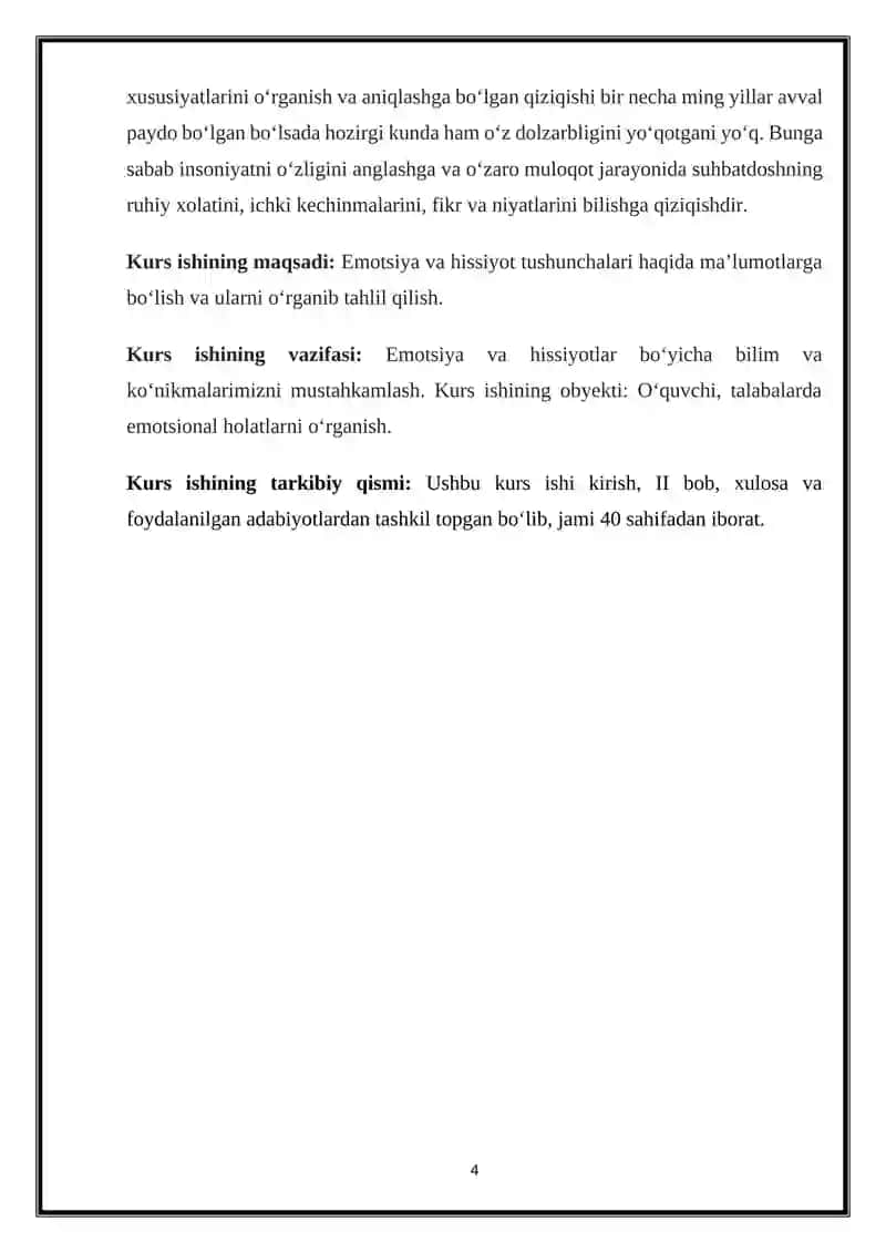 HAR XIL EMOTSIYALAR VA HISLARNING TAVSIFI 4