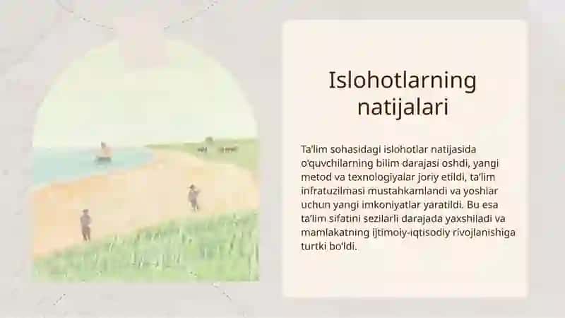 Oʻzbekiston Respublikasida ta’lim sohasida amalga oshirilgan islohotlar 4