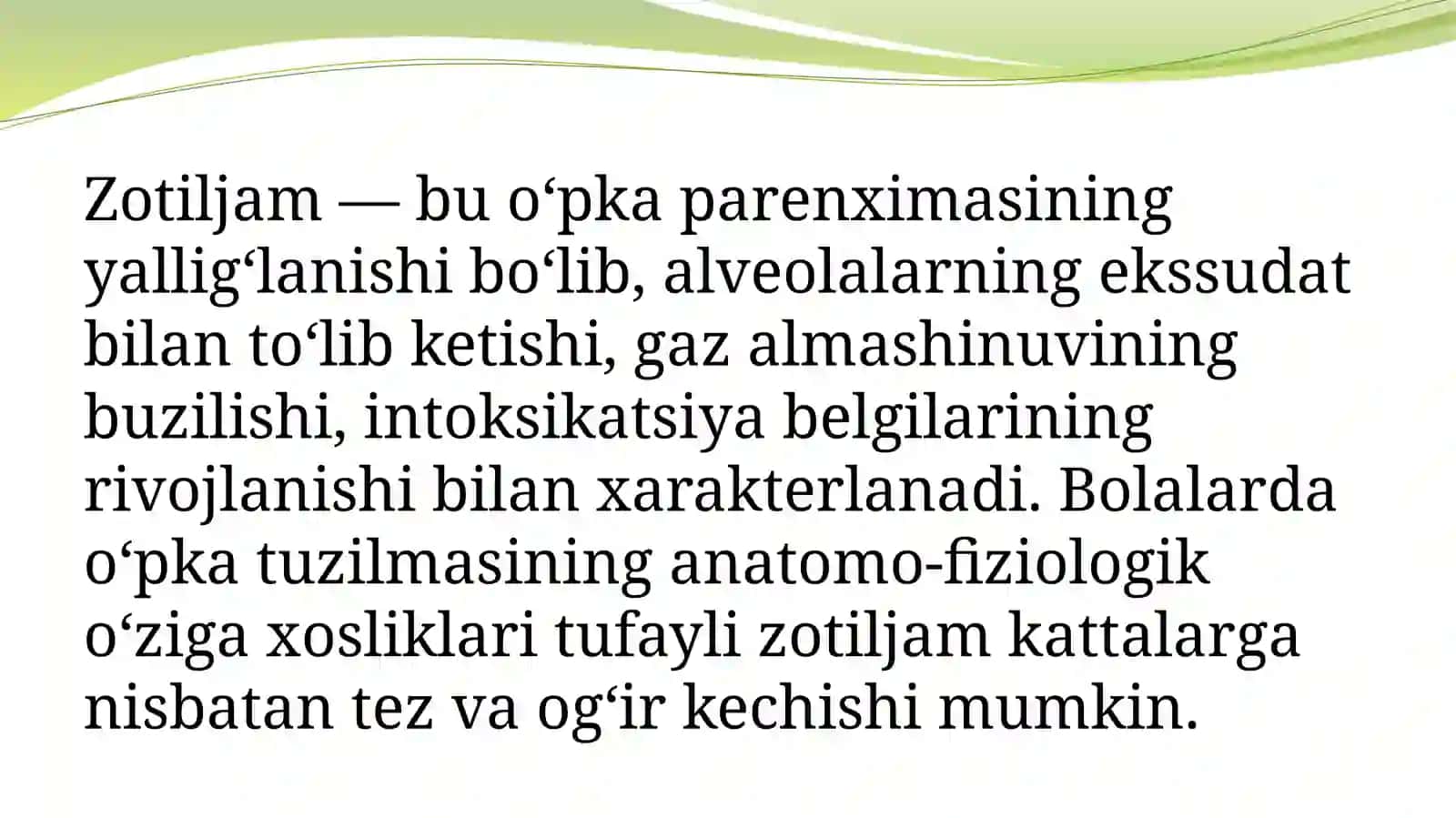 Bolalardagi hospital (kasalxona ichi) va atipik zotiljamlar 4