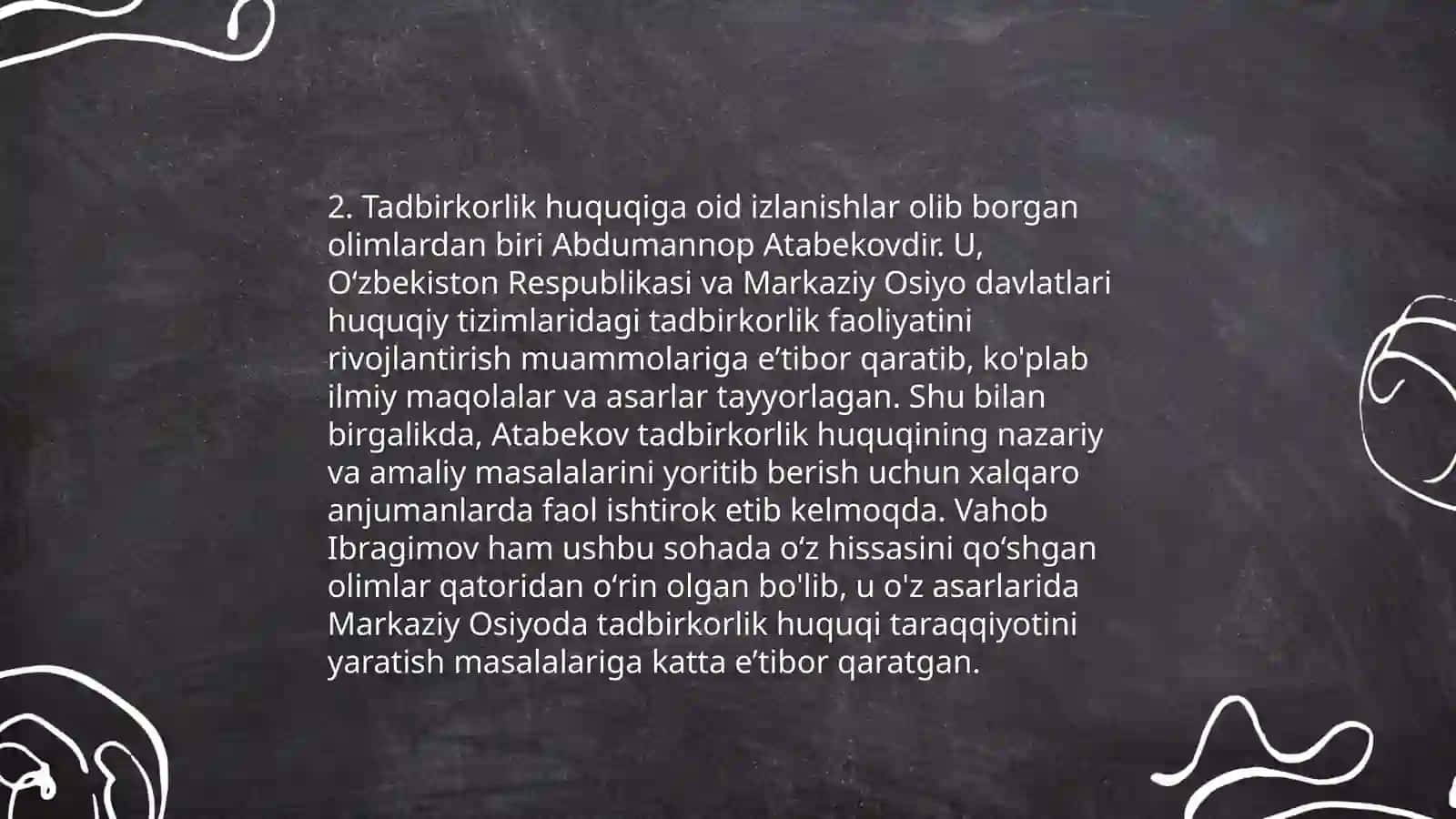 Fuqarolik huquqini rivojlantirishga hissa qo'shgan milliy va xorijiy olimlar 4