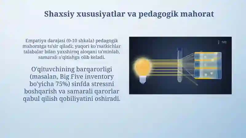 Pedagogik mahoratning shakllanishiga ta’sir qiluvchi omillar 4