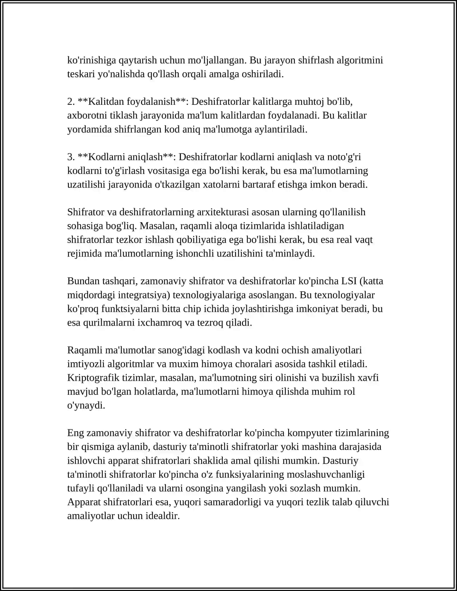 SHIFRATOR VA DESHIFRATORLARNI TADQIQ ETISH 4