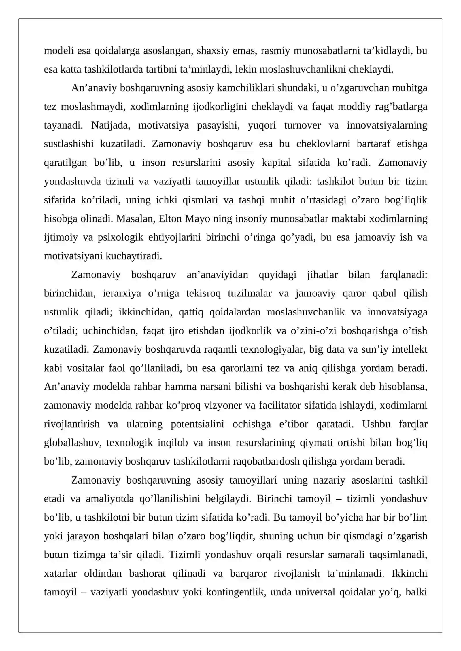 Rahbar faoliyatida zamonaviy boshqaruv usullari 4