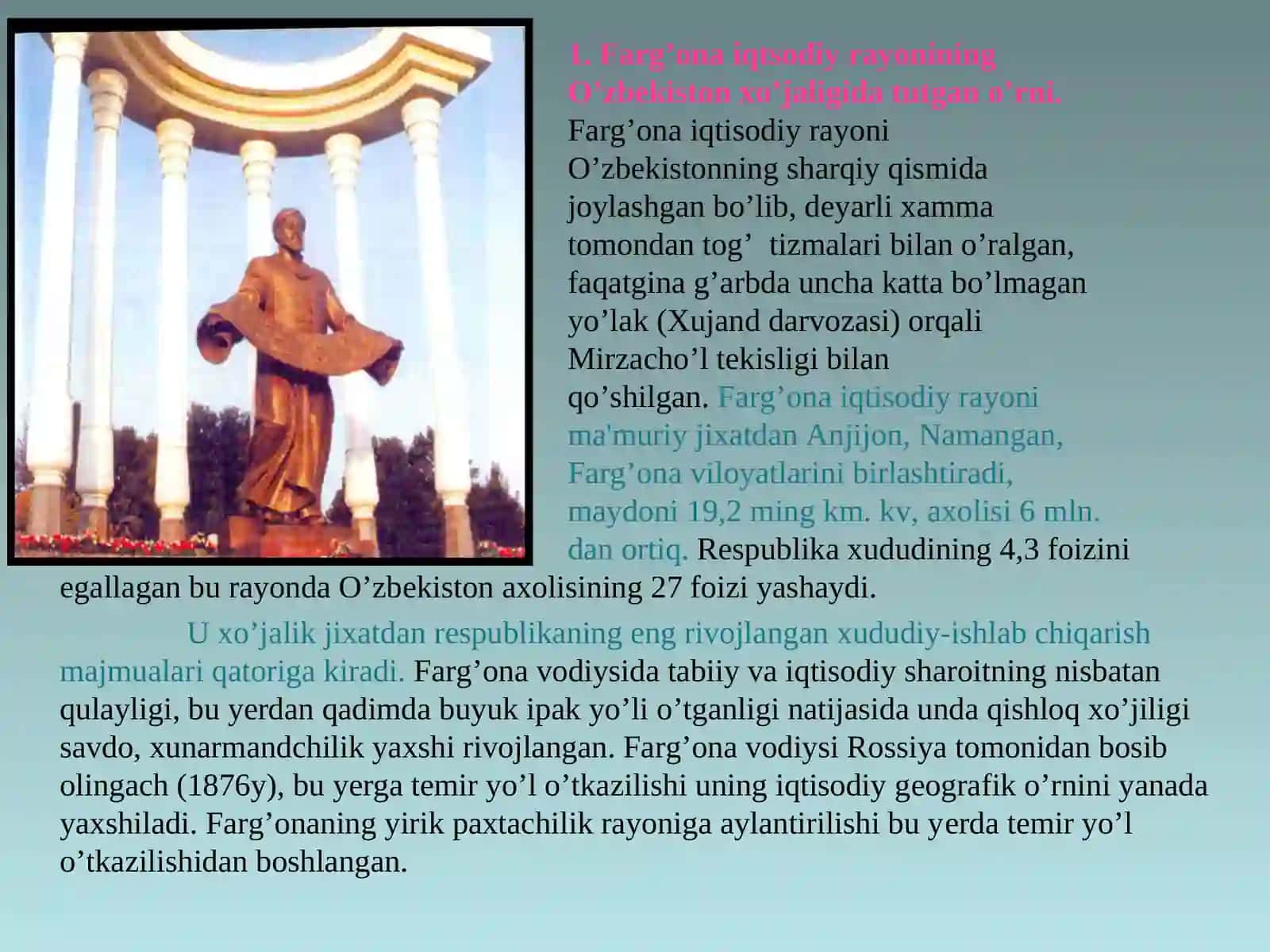 Farg’ona iqtisodiy rayoni gеografiyasi 4