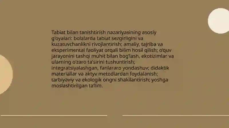 Tabiat bilan tanishtirish nazariyasi va texnalogiyalari fanining asoschisi 4