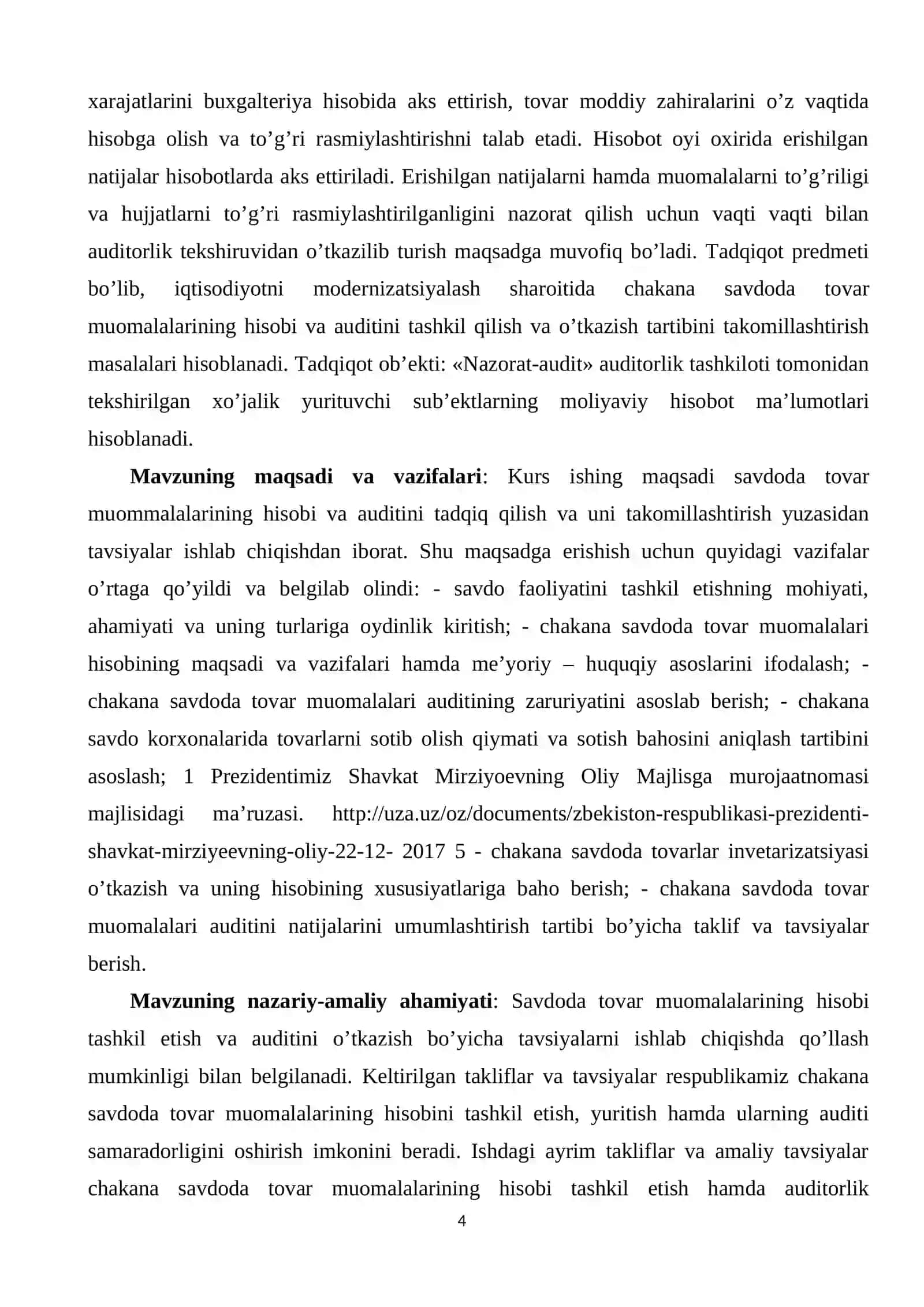 Savdo korxonasida tovar aylanmansini hisobga olishning axborot tizimini ishlab chiqish 4