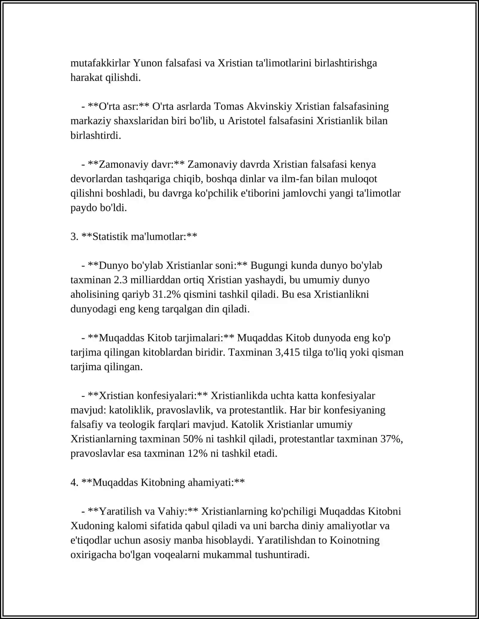 GʻARB OʻRTA ASR FALSAFASI (1-15 ) ASLAR 4