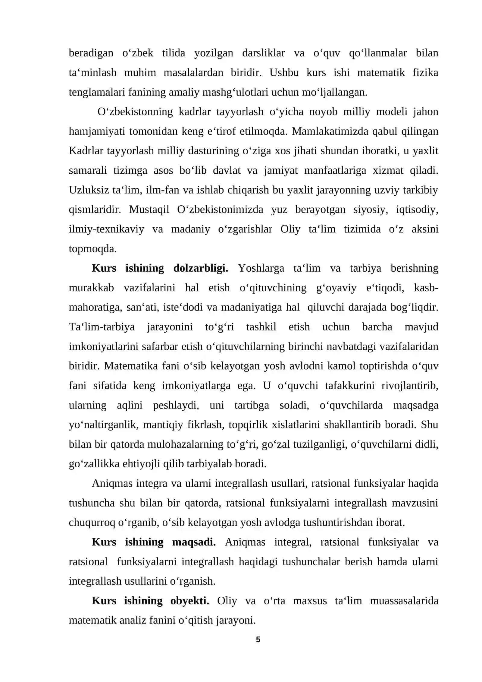Aniqmas integral va ratsional funksiyalarni integrallash 4