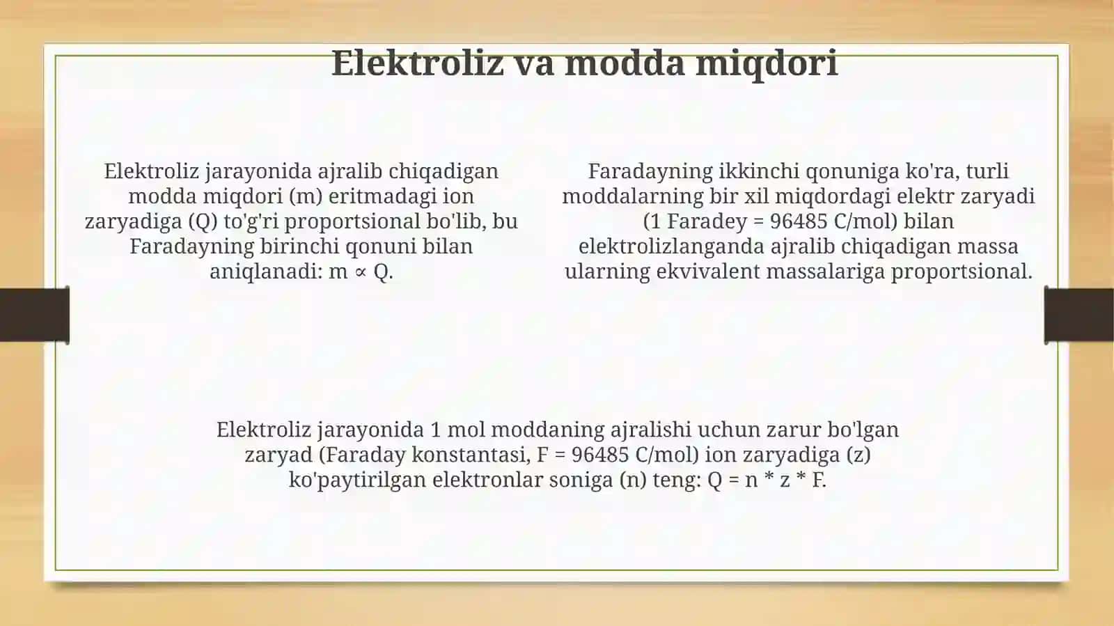 Faradeyning birinchi va ikkinchi qonunlari: Kirish 4