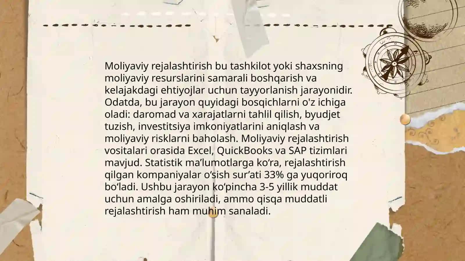 Moliyaviy rejalashtirish 4