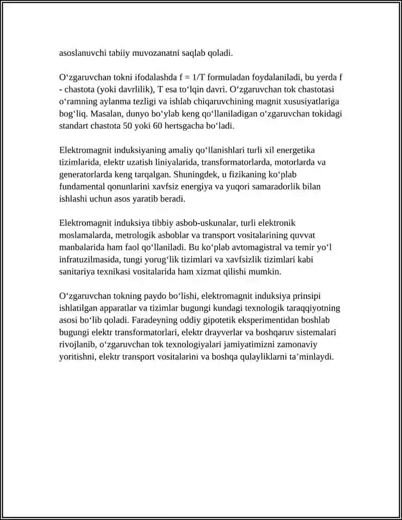 O‘ZGARUVCHAN TOKNING HOSIL BO‘LISHI VAXUSUSIYATLARI 4