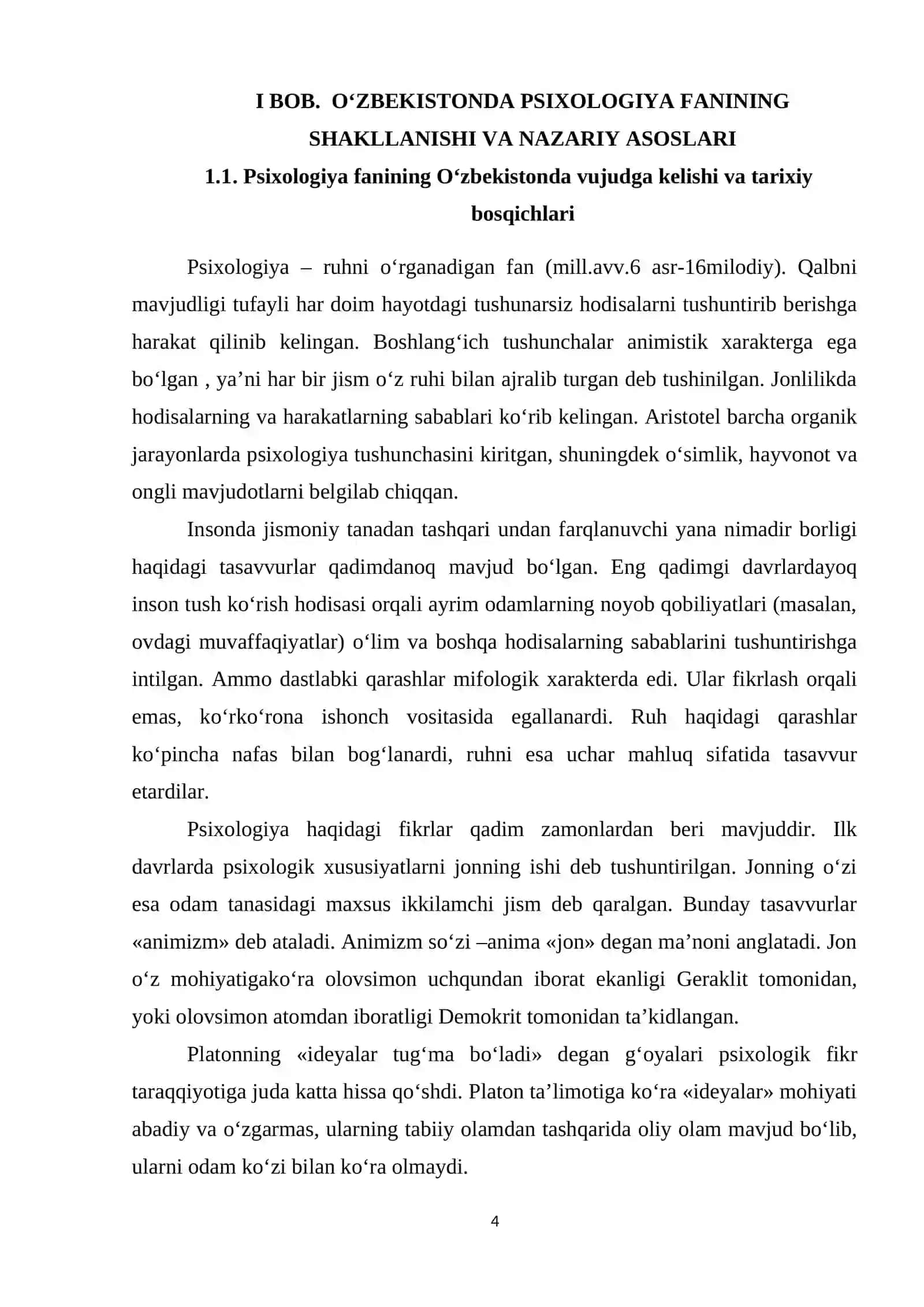 Oʻzbekistonda Psixologiya Fanining Shakllanishi va Nazariy Asoslari 4