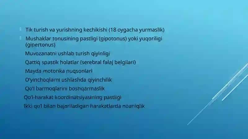 Ilkyoshdagibolalarningpsixomotorrivojlanishi VA ILK YOSHDAGI BOLALARNING ABLITATSIYASI 4