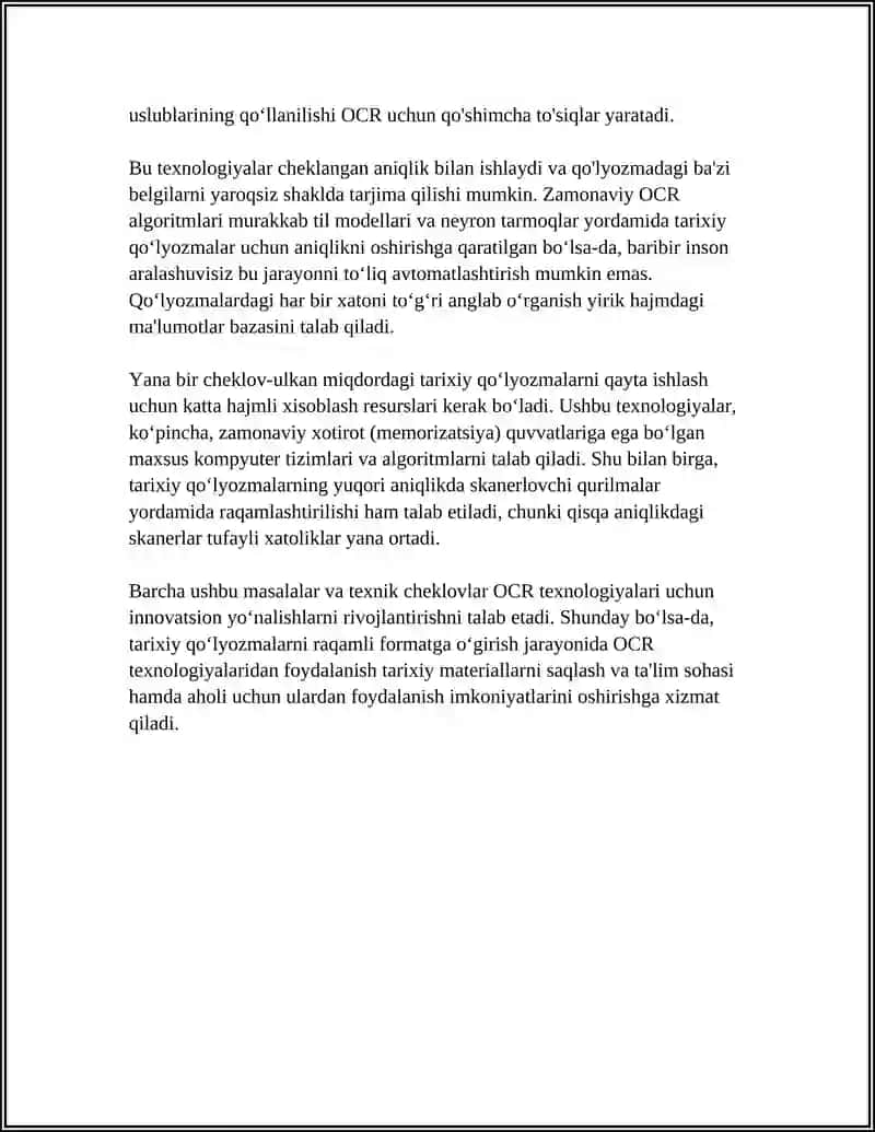 TARIXIY MANBALAR VA MATNLARNI ELEKTRON SHAKLGA ÕGIRISH DASTURLARI 4