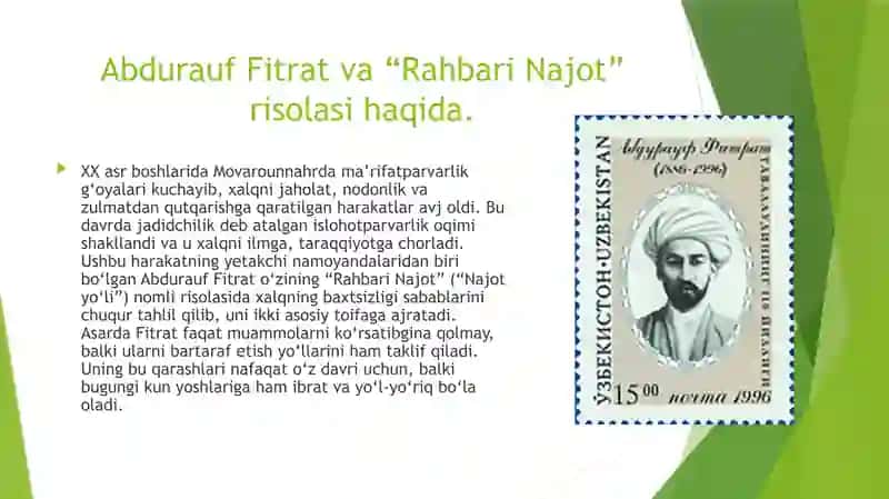 Abdurauf Fitratning “Rahbari najot” risolasidagi “Baxtsiz odamlarning ikki toifasi”ga oid qarashlari 4