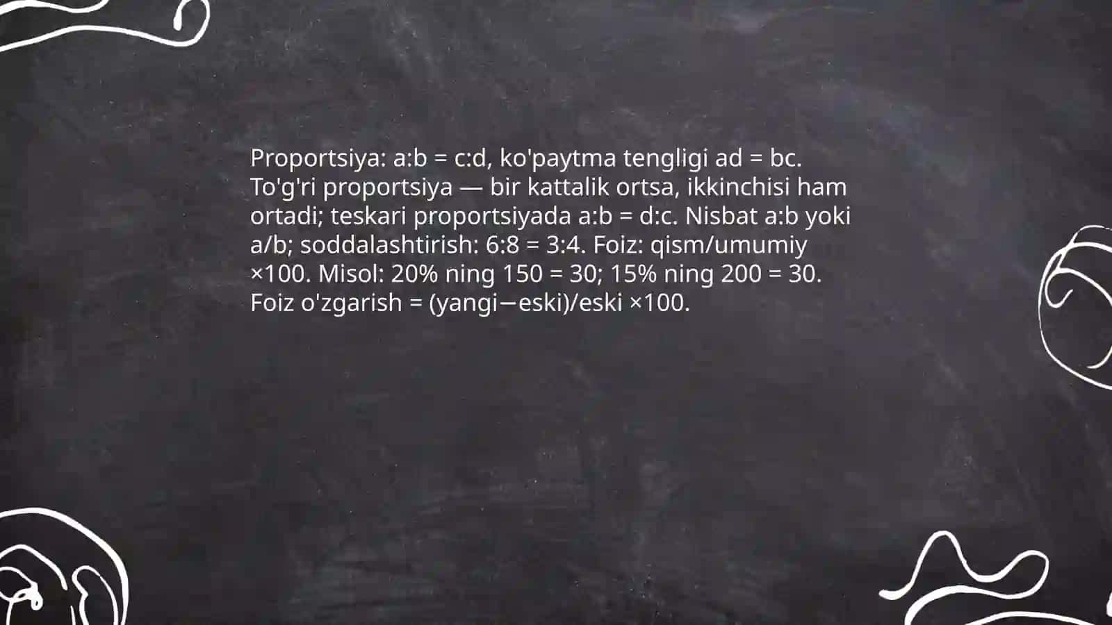 8-sinf matematika: Chiziqli tenglamalar va tengsizliklar 4