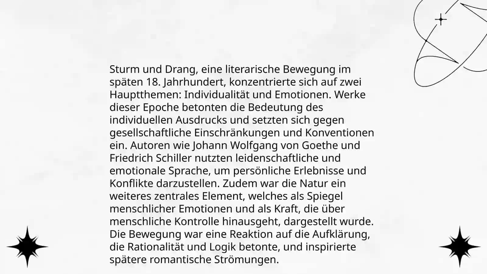 Die Literatur der Sturm und Drang Bewegung Turdiyeva Zulfiya 4