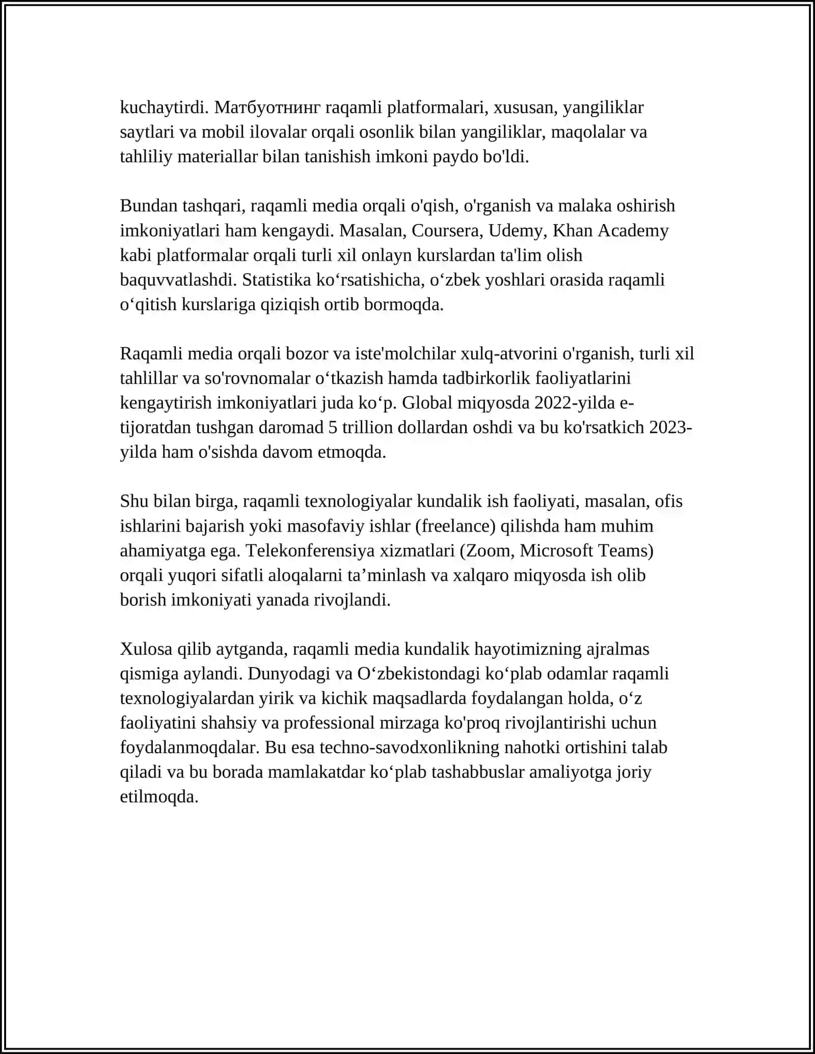 MEDIA TEXNOLOGIYALAR KUNDALIK HAYOTDA 4