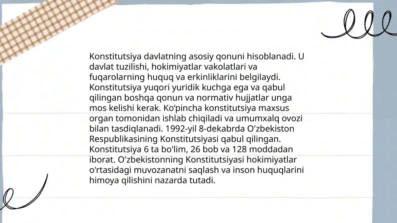 Konstitutsiya tushunchasi mohiyati va belgilari. Konstitutsiyalarning funksiyalari va turlari 4