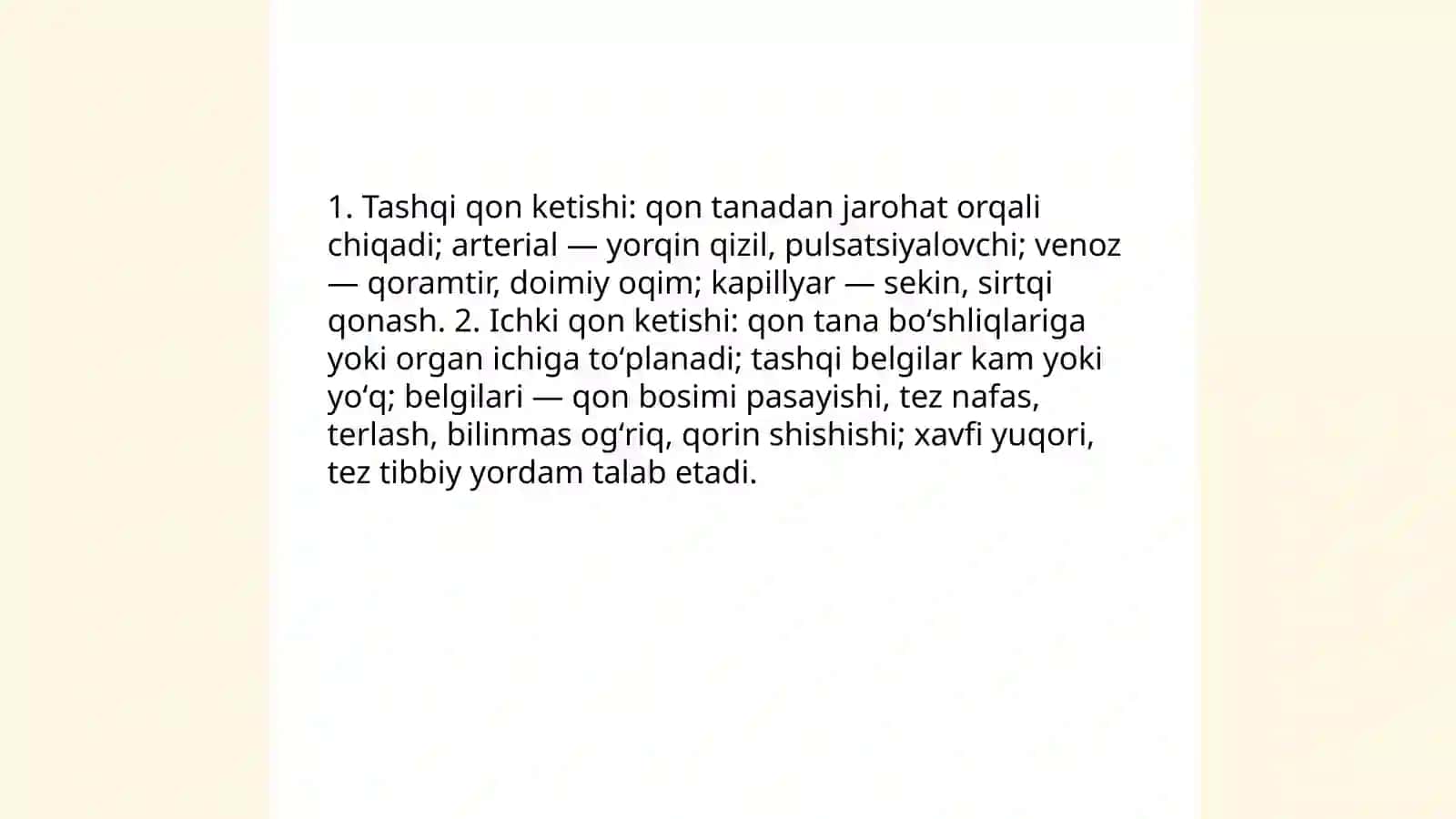 Qon Ketishi 4