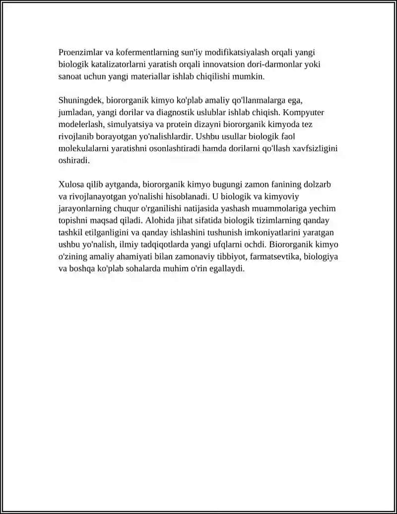 BIOROGANIK KIMYONING POYDI BULISHI 4