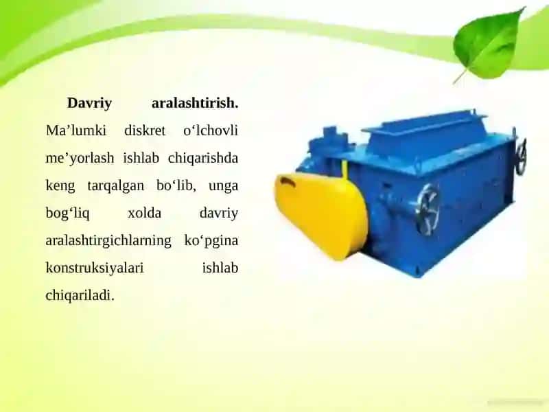 Sochiluvchan omuxta yem komponentlarini aralashtirish mashinalari 4