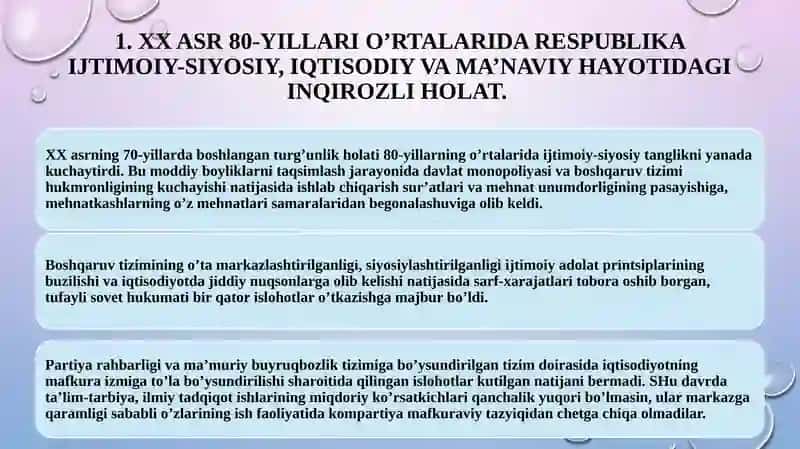 O’zbekistonning eng yangi tarixi 4