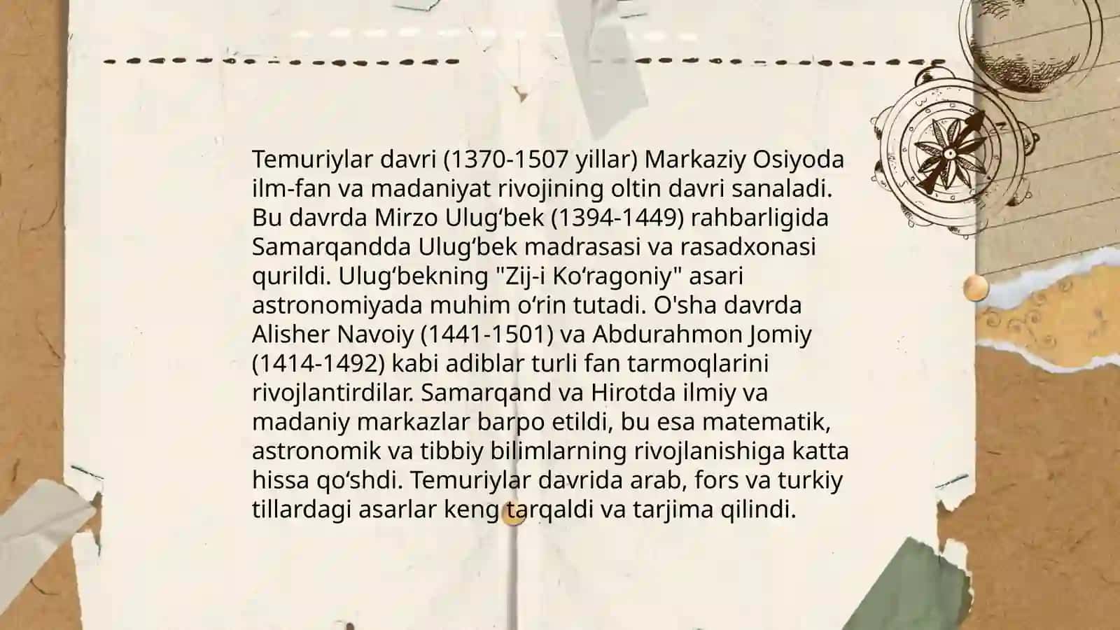 Temuriylar davri madaniy merosi 4
