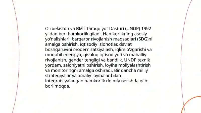 O'zbekistonning xalqaro tashkilotlar bilan hamkorlik aloqalari 4