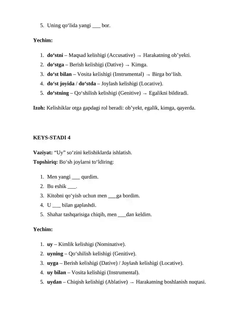 Otning Grammatik Kategoriyalari 4
