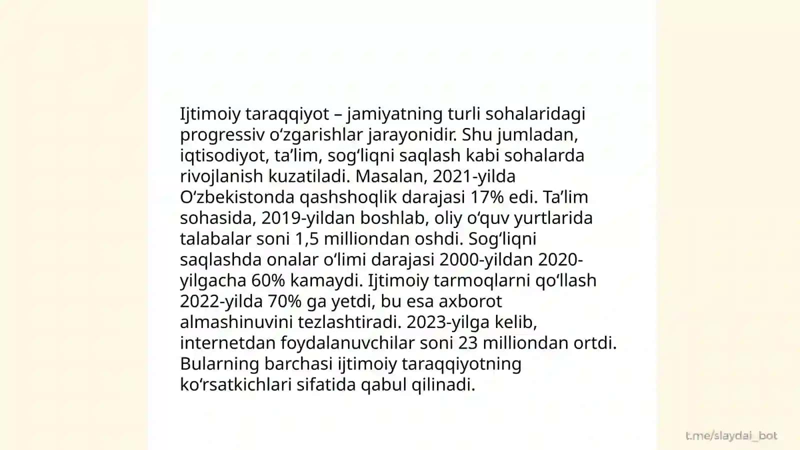 Ijtimoiy oʻzgarishlarning maʼno taraqqiyotiga tasiri 4