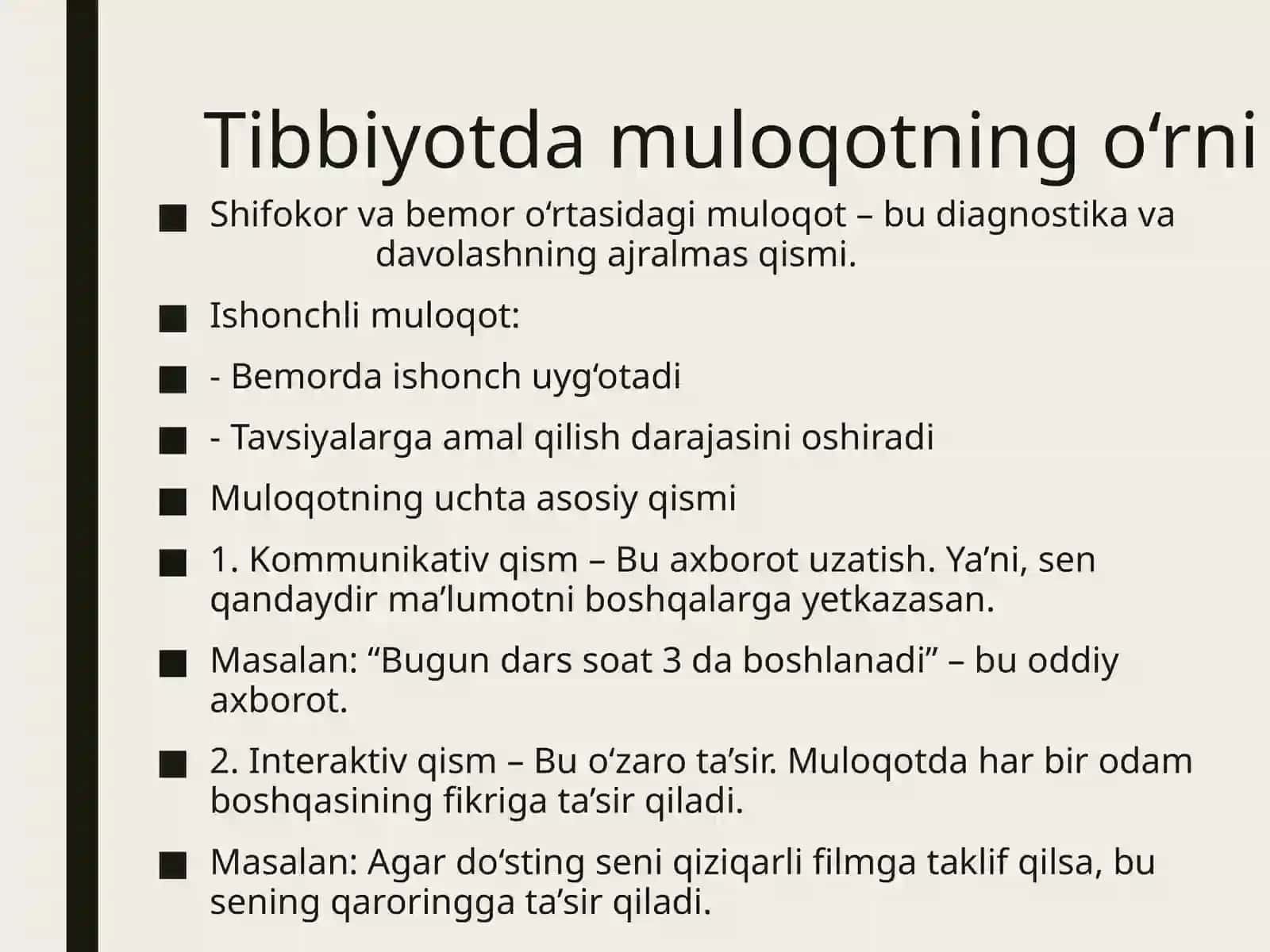Shifokor va bemor muloqatining psixologik xususiyatlari 4