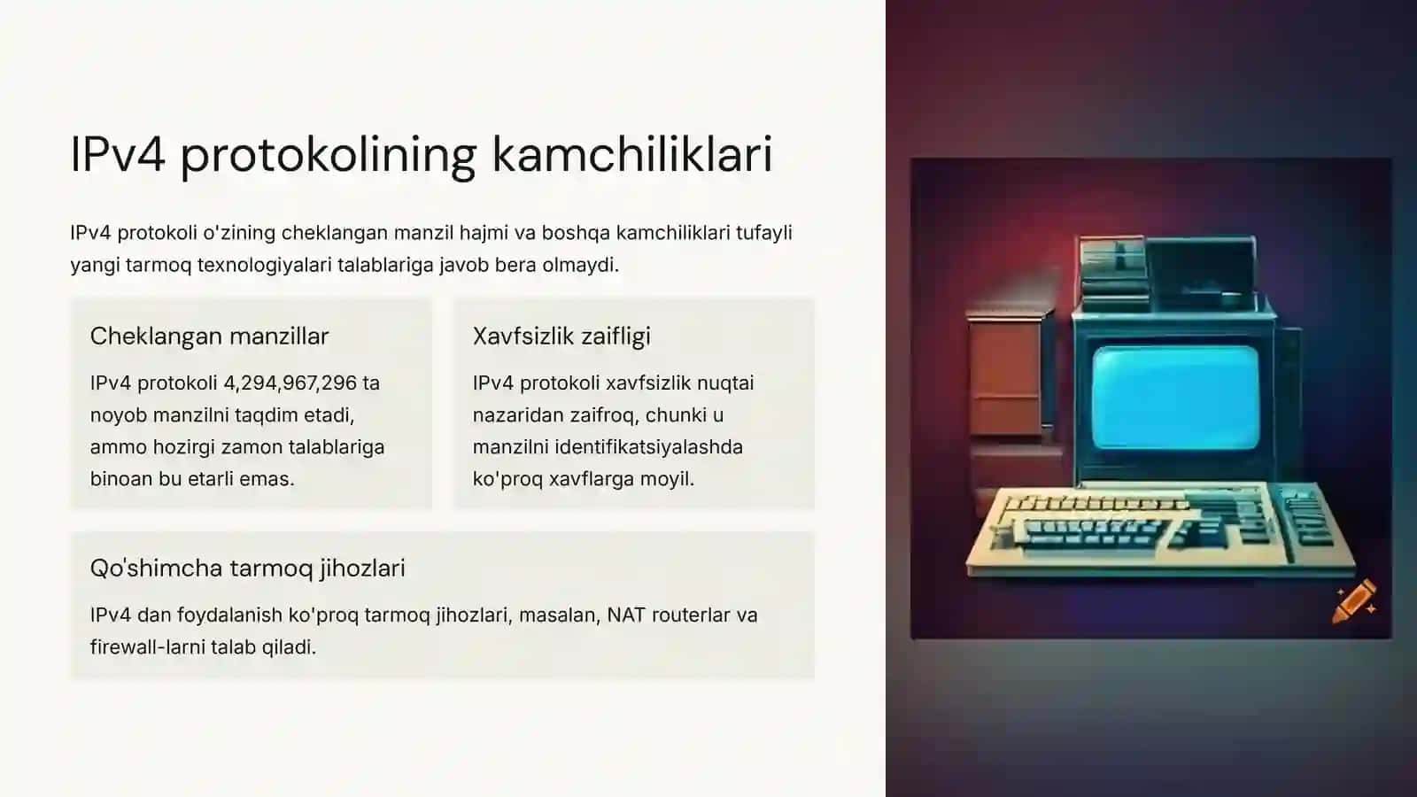 IPv4 va IPv6 protokollari: taqqoslash va tahlil 4
