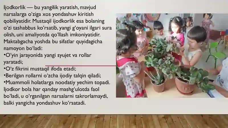 Roʻlli oʻyinlar orqali bolalarda mustaqil ijodkorlikni rivojlantirish 4
