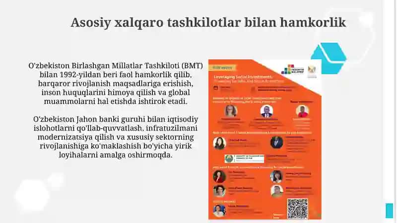 O'zbekistonning xalqaro tashkilotlar bilan hamkorlik aloqalari 4
