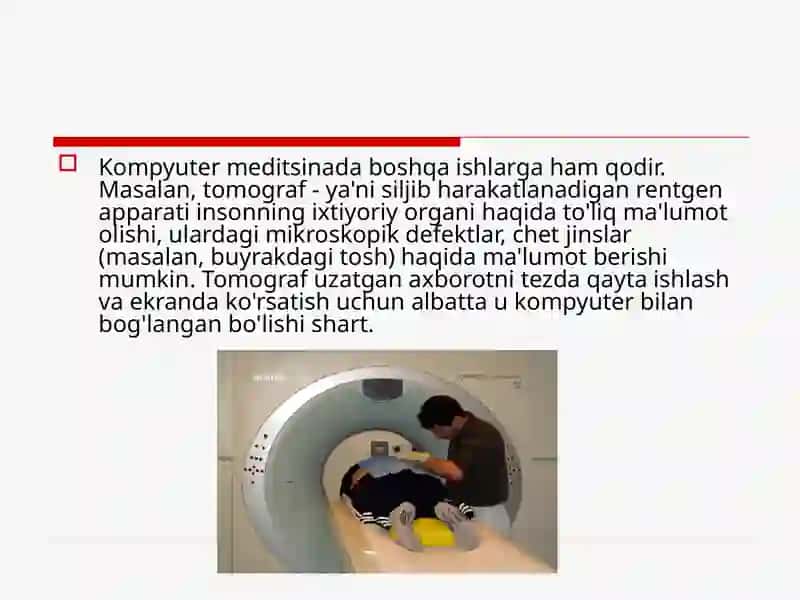 Tibbiyotda Tayinlangan Maxsus Kompyuter Tizimlari 4