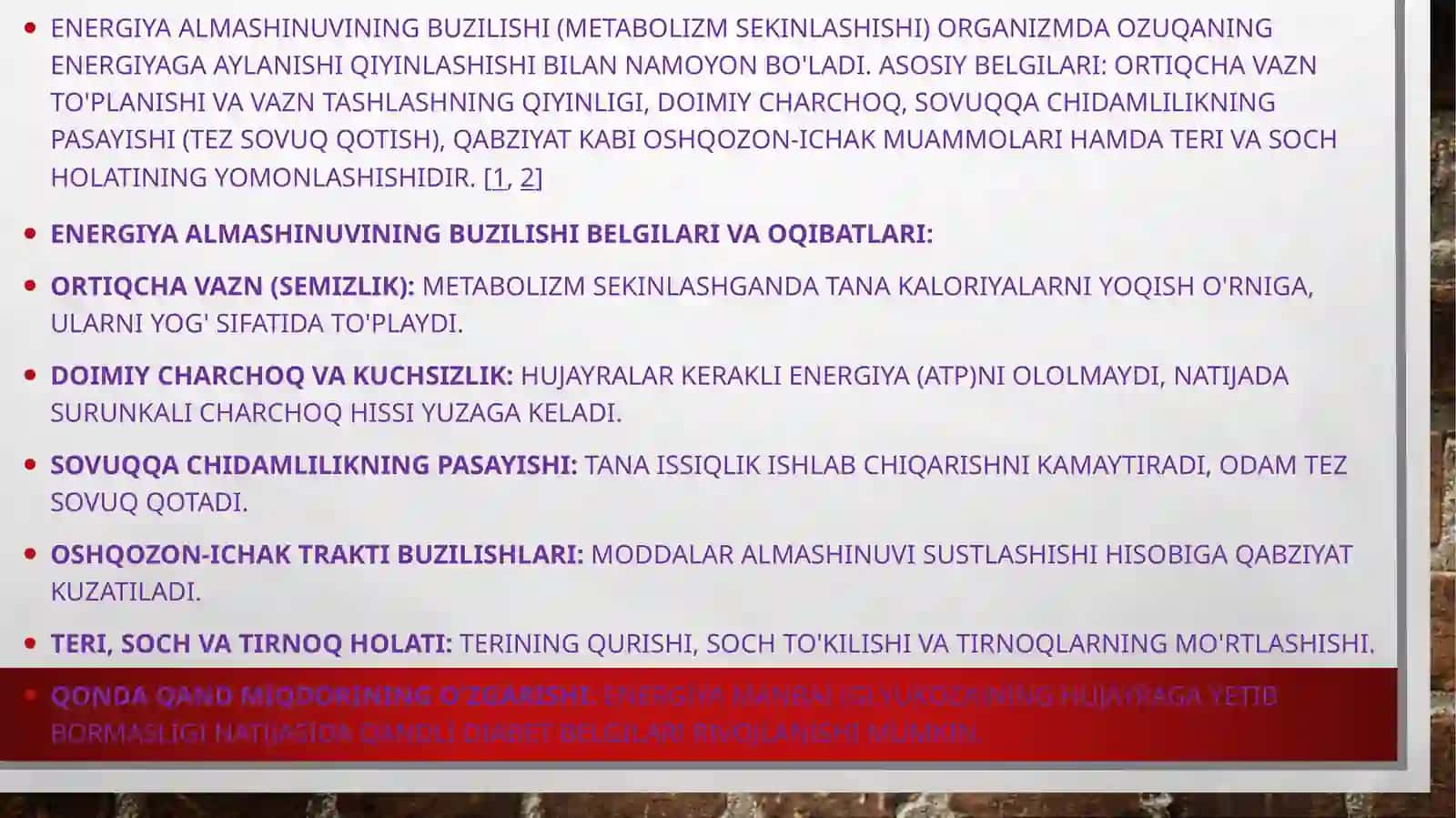 To'liq va to'liq bo'lmagan ochlik 4