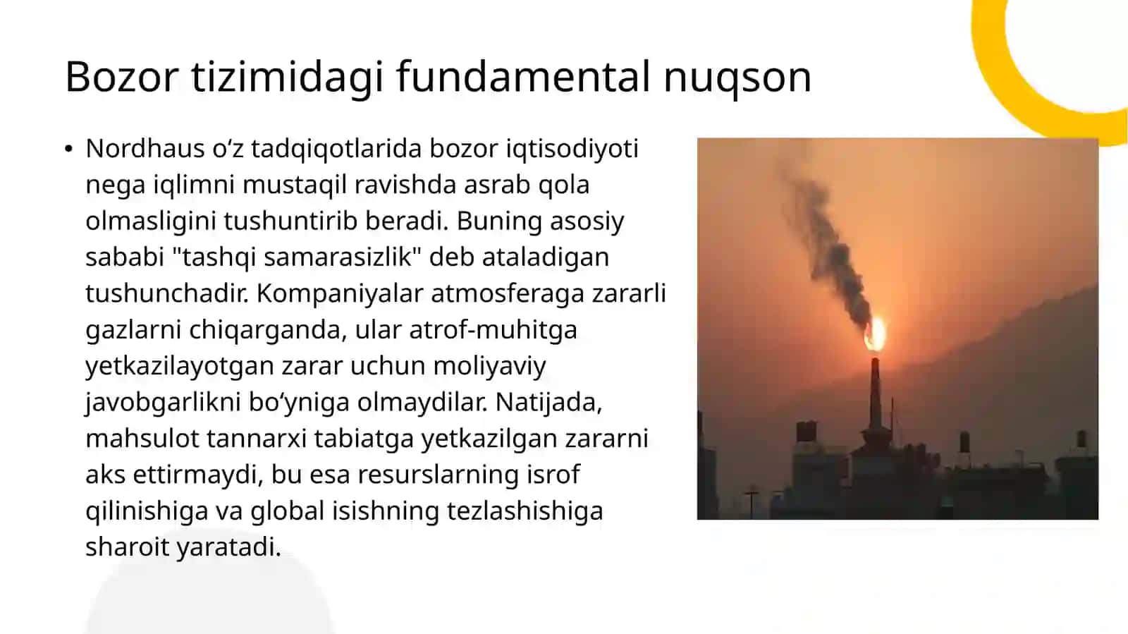 Iqlim iqtisodiyoti va William Nordhaus modellari (Tayyor Mustaqil ta'lim / PPTX + Ma'ruza matni) 4