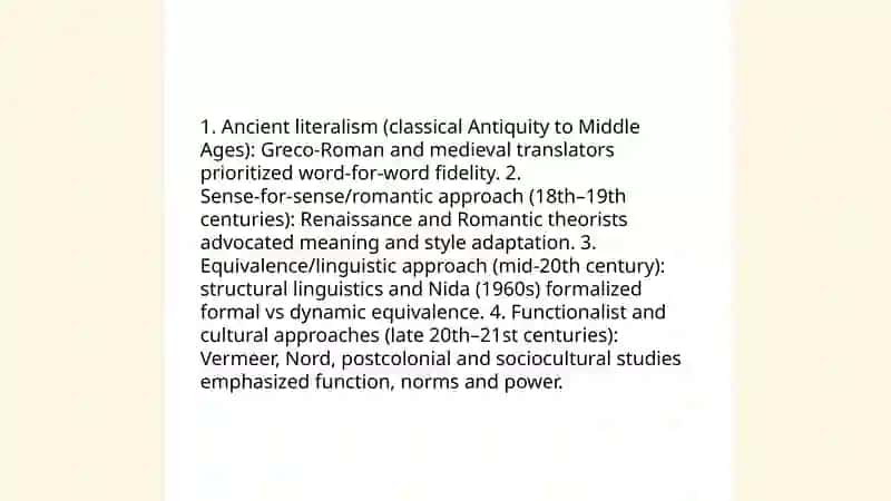 4 approaches in translation theory 4