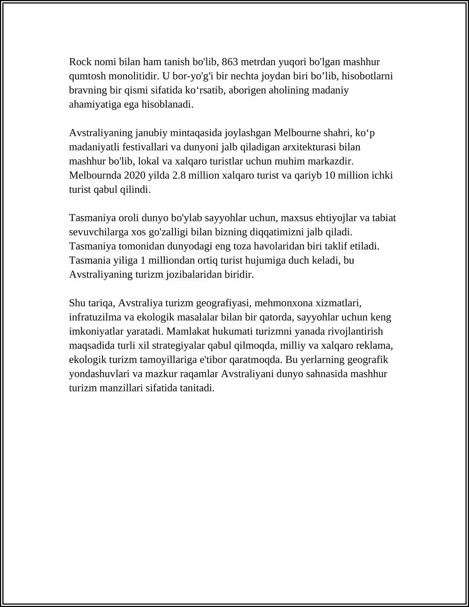 OKEANIYA MAMLAKATLARI TURIZM GEOGRAFIYASI 4