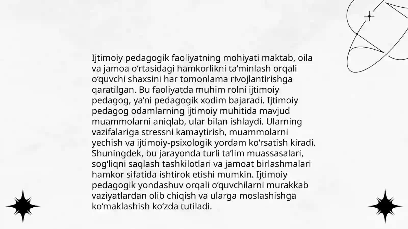 Mehribonlik uylarida olib boriladigan ijtimoiy pedagogik faoliyat 4