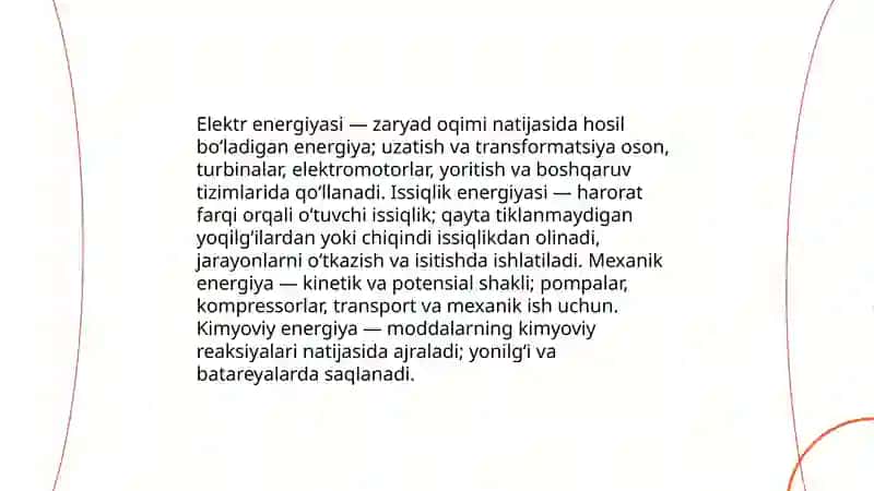 Sanoat korxonalarining energiya resurslari: Turlari va tasnifi 4